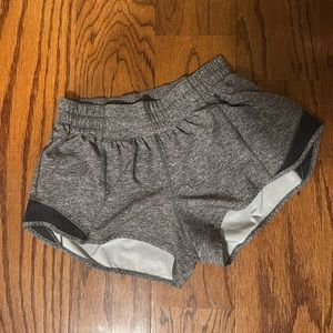 Gray LuluLemon Hotty Hot Shorts